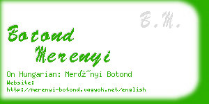 botond merenyi business card